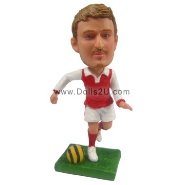 (image for) Custom Soccer Player Dribbling Bobblehead