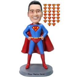 (image for) Superhero Superman Custom Bobblehead Gift For Him