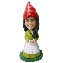  Custom Female Garden Gnome Bobblehead