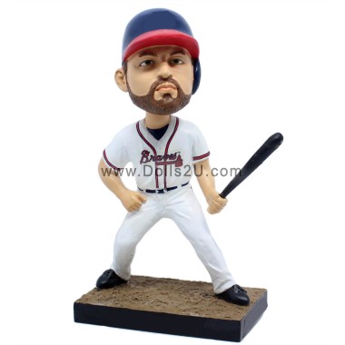 Male Left Handed Baseball Hitter Bobblehead Any Team Color And Logo