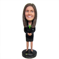 Custom Businesswoman Bobbleheads Gift for Female Executive