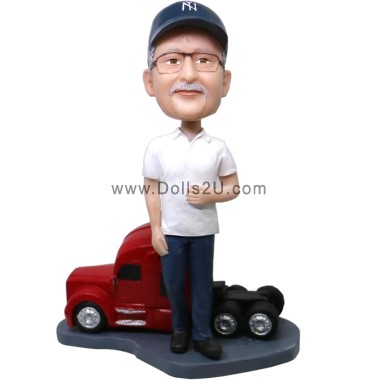 Custom Trucker Bobblehead gift from your photos