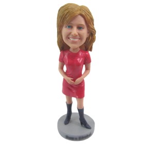 (image for) Personalized Photo 3D Female Bobblehead Gift For Female