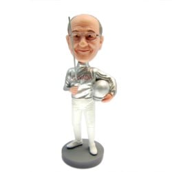 (image for) Fencing bobblehead