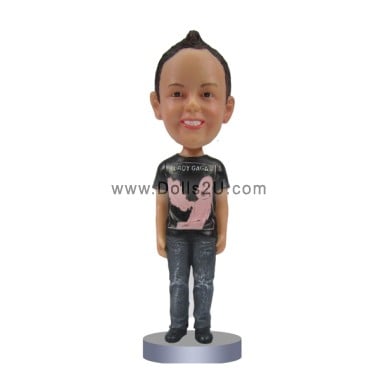  Custom Kid In T-shirt Bobblehead Item:13532