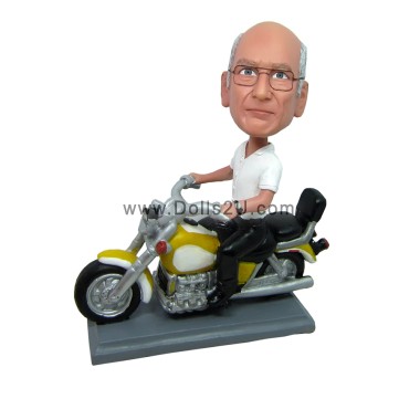  Custom Motorcycle Rider Bobblehead Item:13835