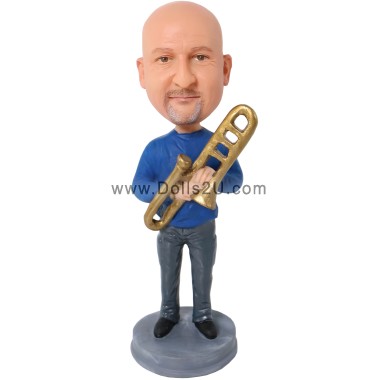 (image for) Custom Jazz Trombone Player Bobbleheads