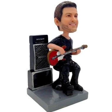 (image for) Custom Bobblehead Guitar Player