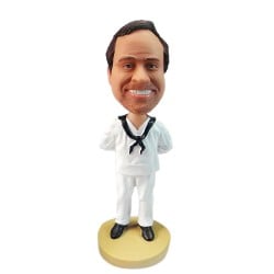 (image for) Custom U.S. Navy Sailor Bobblehead Military & Navy Gift