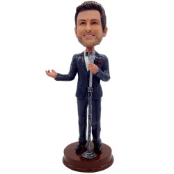 Custom Male Singer Bobblehead