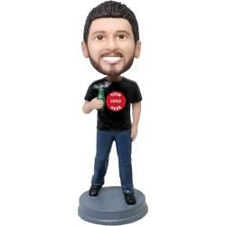 Custom Beer Male Bobblehead Gift For Beer Lovers