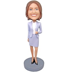(image for) Custom Businesswoman Bobblehead Gift For Female Boss