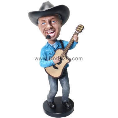  Custom Guitar Player Singer Bobblehead Item:54659