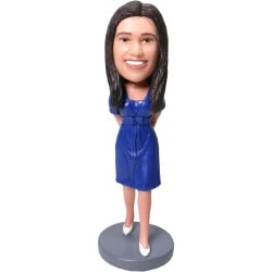 (image for) Personalized Creative Girl Bobblehead Photo 3D Bobblehead Gifts For Women