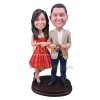 Valentine's Day Gifts Custom Bobbleheads Couple in Suit and Dress Anniversary Gifts for couple
