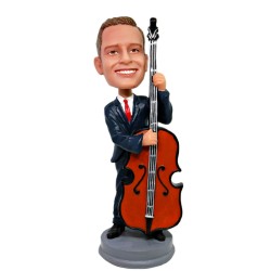 (image for) Custom Male Cello Player Bobblehead Gift For Cellists