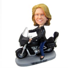 Female on Motorcycle