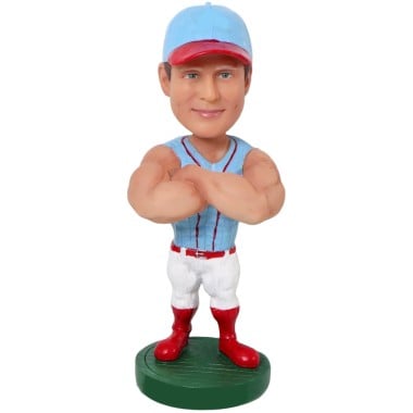 (image for) Custom Muscular Baseball Coach Bobblehead Item:259181