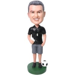 (image for) Custom Soccer Coach Bobblehead Gift