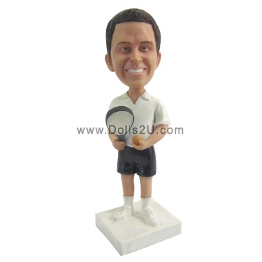  Custom Male Tennis Player Bobblehead Gift Polyresin Item:52270