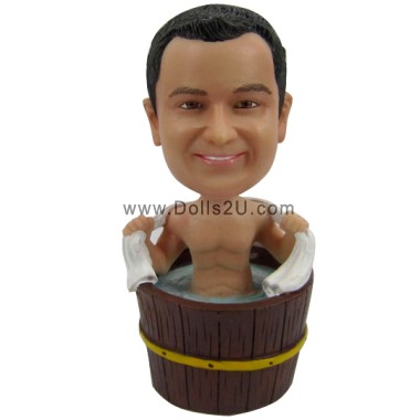 (image for) Custom Bobblehead Male Bathing Funny Gift For Man