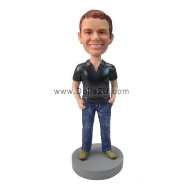 (image for) Custom Casual Male Bobblehead