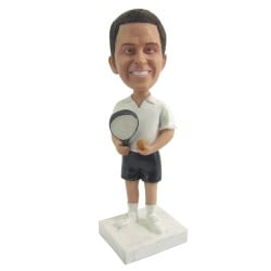  Custom Male Tennis Player Bobblehead Gift Polyresin