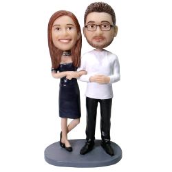 Valentine's Day Gifts Custom Bobbleheads Couple Anniversary Gift