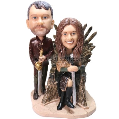 (image for) Custom Bobbleheads Game Of Thrones Fans Couple