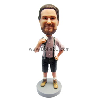 Men In Bavarian Lederhosen German Oktoberfest Traditional Shorts Beer Guy
