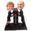Custom BobbleHeads Couple Bookend