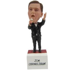  Custom Bobblehead Male Singer Wearing Suit Singing