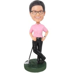 (image for) Female Golfer Bobblehead Golf Player Gift