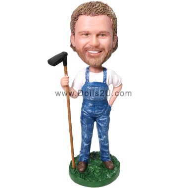  Custom Farmer Bobblehead Item:13637