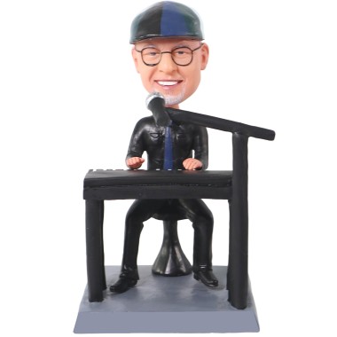 (image for) Custom Bobblehead Male Singer Play the Electronic Organ Piano Musician Custom Bobbleheads