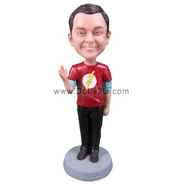 Custom The Big Bang Theory Style Male Bobblehead