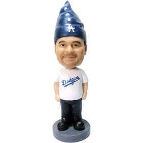(image for) Personalized Funny Gnome Baseball Bobblehead Figure from Your Photo With Any Uniform