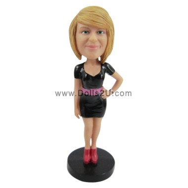 (image for) Personalized Creative Photo 3D Female Bobblehead Gift For Her Item:13900