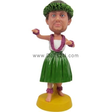  Custom Bobbleheads Male Hawaiian Hula Dancer Item:13829