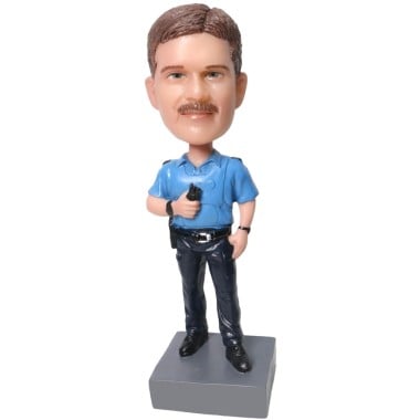 (image for) Personalized Police Officer Bobblehead Gift