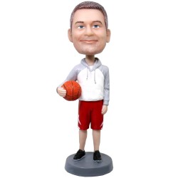 (image for) Male Basketball Coach Bobblehead Gift