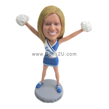 (image for) Cheerleader custom bobbleheads made from your photo
