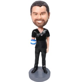 (image for) Custom Bobblehead Male Dentist With Dentures Unique Gifts For Dentists