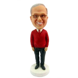 Father's Day Gifts Male In Sweater Custom Bobblehead