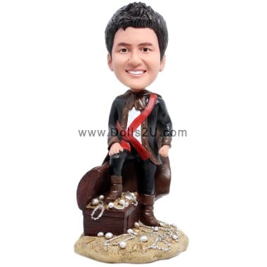  Custom Pirate Captain Bobblehead Item:486560