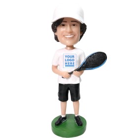 (image for) Custom Tennis Player Bobblehead Personalized Tennis Gift For Him
