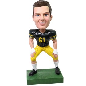 (image for) Personalized Football Bobblehead from Your Picture, Best Gift for Dad