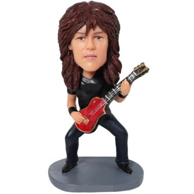 (image for) Electric guitar player custom bobblehead gift