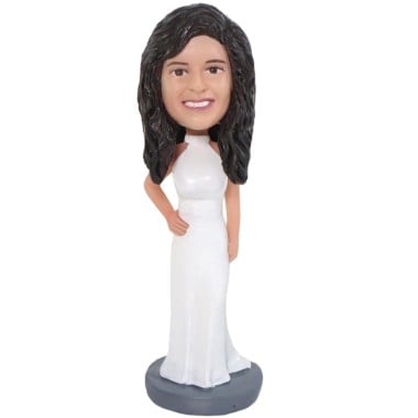 (image for) Lady in Evening Dress Custom Bobblehead Gift