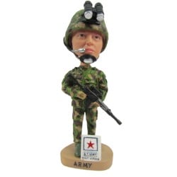  Custom Bobbleheads Military Soldier Holding a Gun